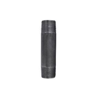STZ 3/4 in. x 4 in. Black Steel Nipple PDB N34X4 - The Home Depot | The Home Depot