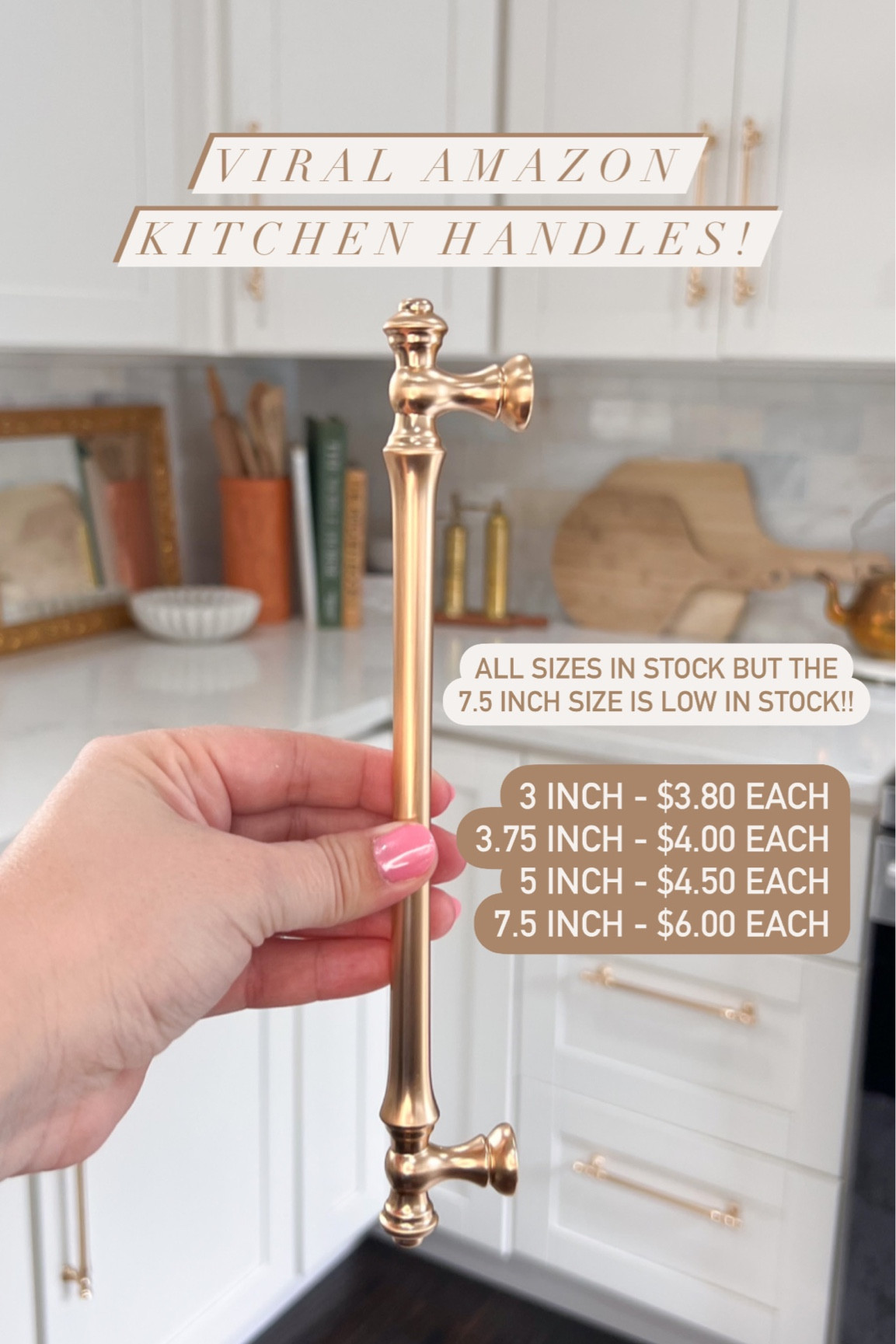 Best selling amazon brushed brass kitchen cabinet handles and hardware 

#LTKstyletip #LTKhome #LTKfindsunder50