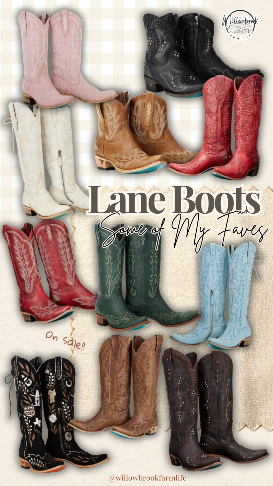 Some of my favorites from Lane Boots, and the beautiful black pair is finally on sale!!

#LTKSaleAlert #LTKU #LTKootd