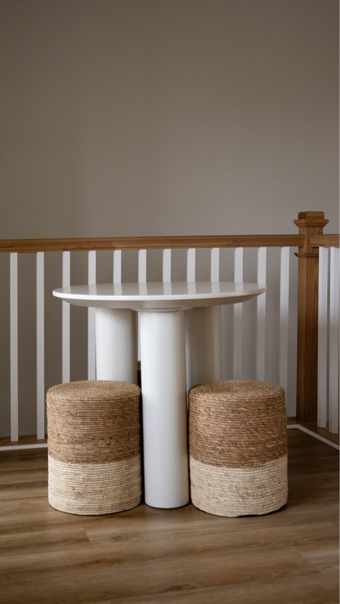 30" bistro table with jute ottomans

#LTKhome