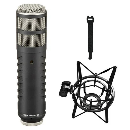 Rode Procaster Broadcast Dynamic Vocal Mic Bundle with Rode PSM1 Shockmount & 10-Pack Strap | Walmart (US)