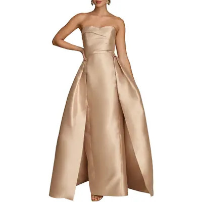 Donna Karan New York Strapless Gown in Gold at Nordstrom, Size 10 | Nordstrom