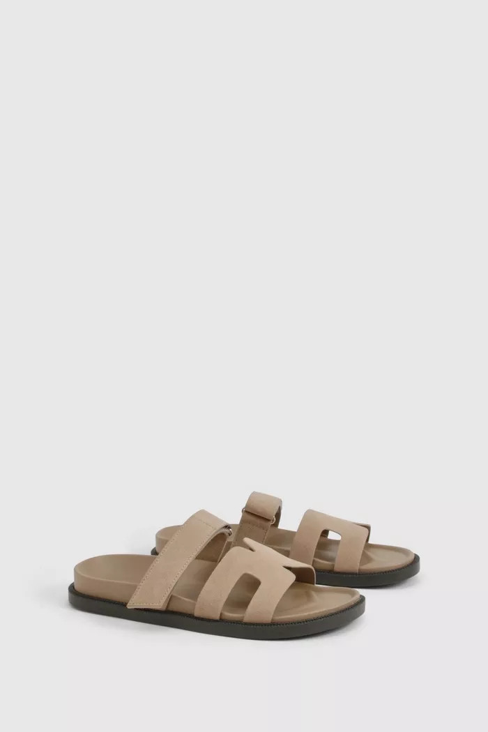 Cut Out Detail Sliders | Boohoo.com (UK & IE)