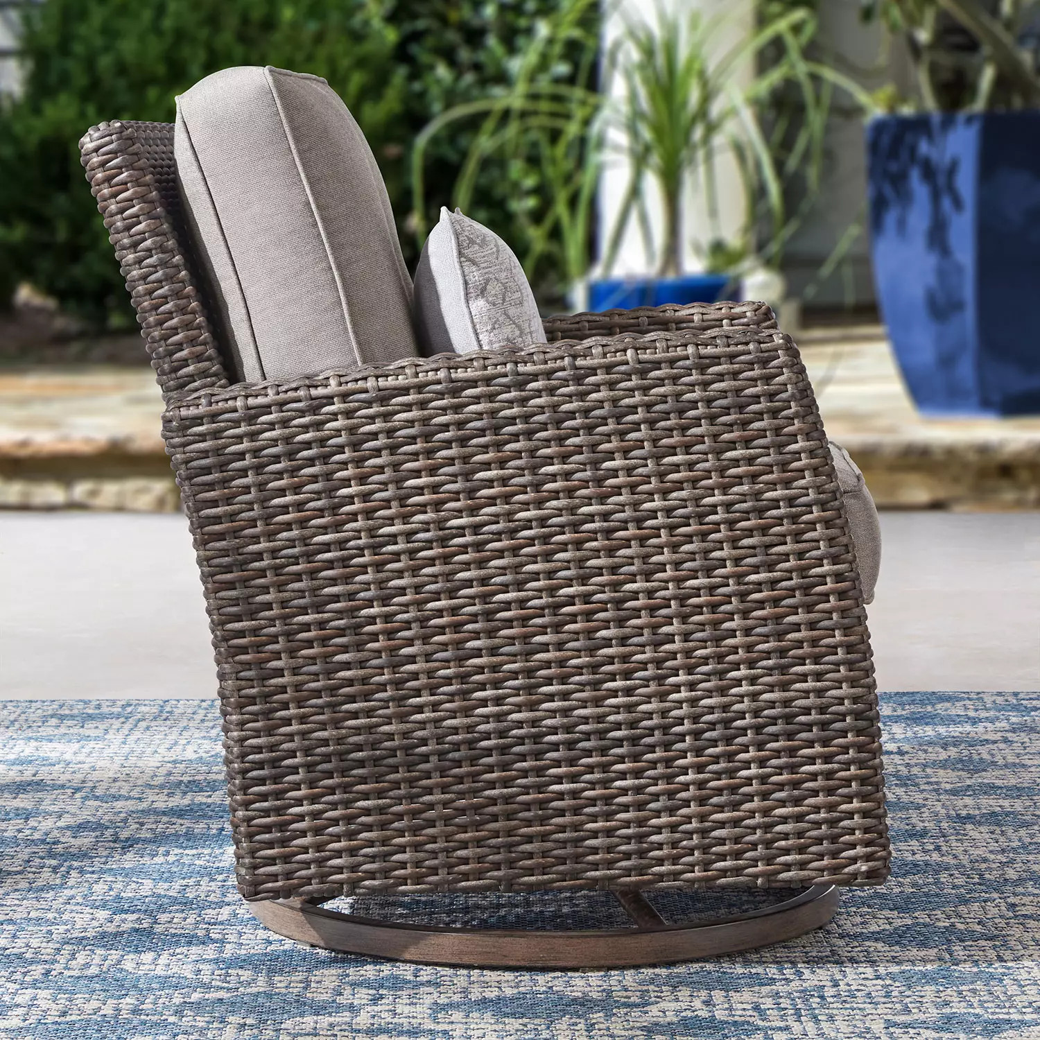 Member's Mark Fremont 4-Piece Patio Deep Seating Set with Sunbrella Fabric - Grey | Sam's Club