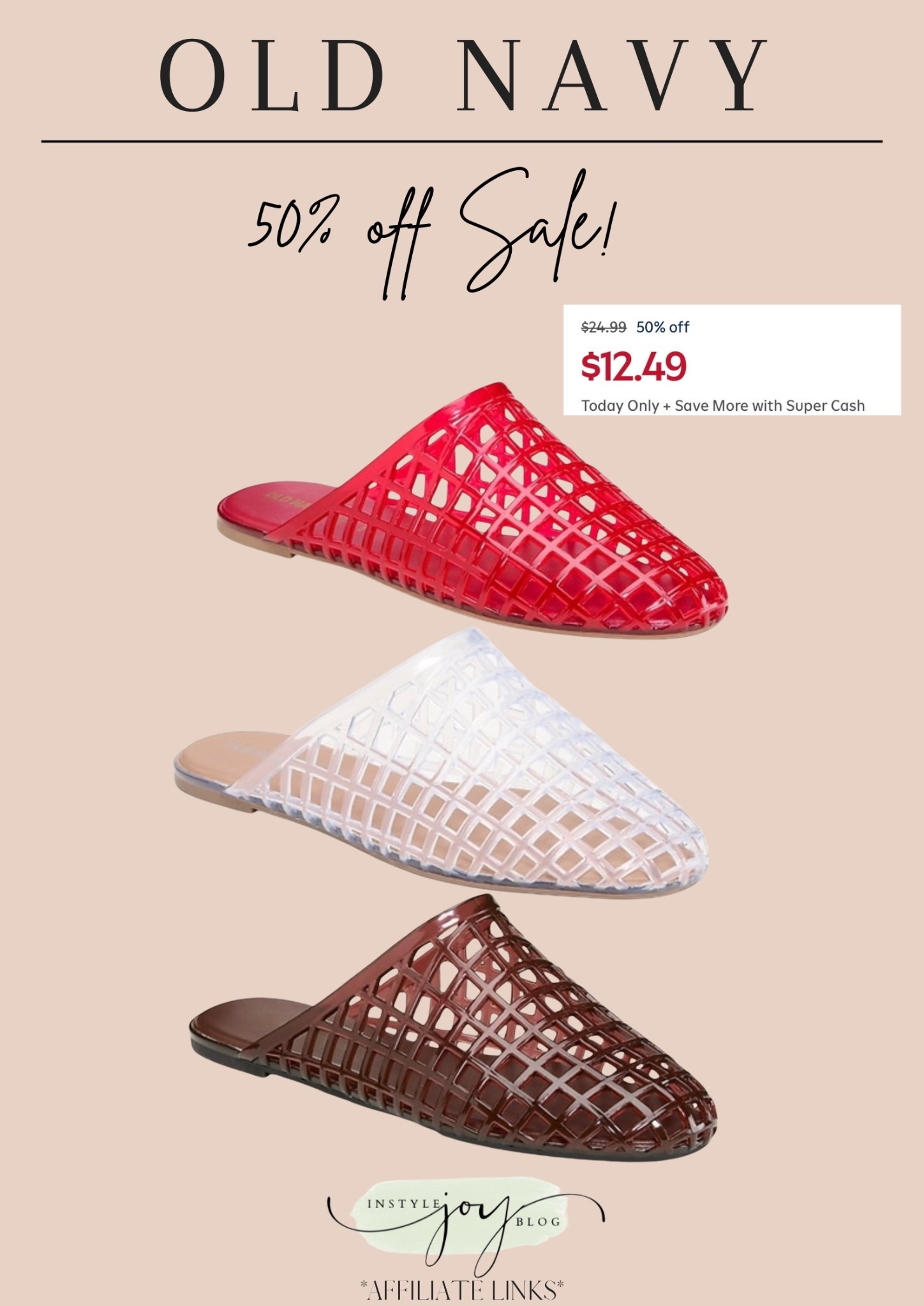 Old Navy sale! Jelly Mules for Women / shoes / vacation shoes / summer shoes 

#LTKspring #LTKSaleAlert #LTKspringtrends