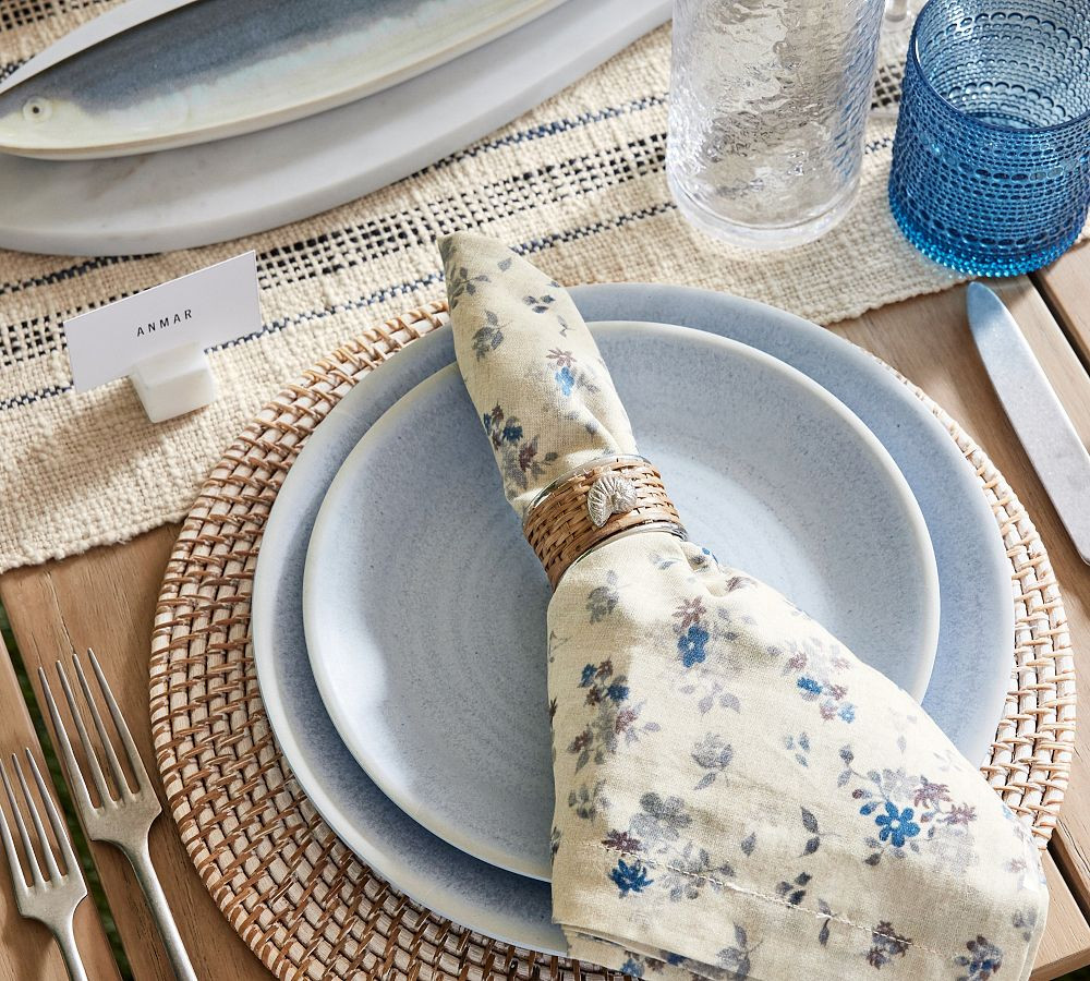 Larkin Melamine Dinner Plates | Pottery Barn (US)