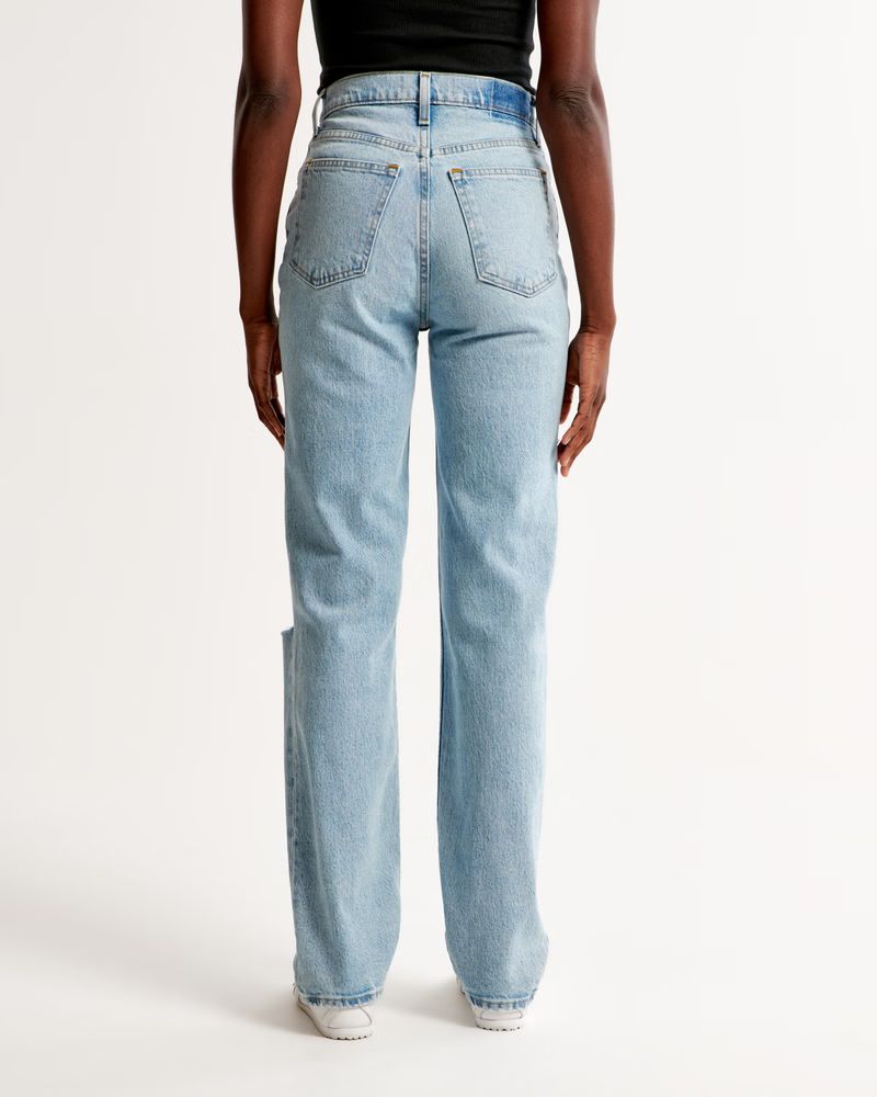 Ultra High Rise 90s Straight Jean | Abercrombie & Fitch (US)