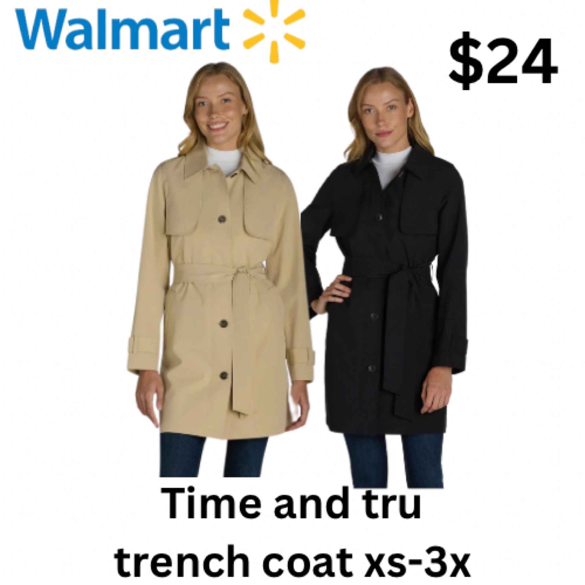 New At Walmart! This trench coat is perfect for the spring time and it’s only $24!!

#LTKFindsUnder50 #LTKStyleTip #LTKU