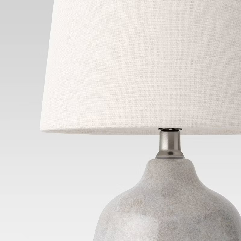 Assembled Ceramic Table Lamp Gray - Threshold™ | Target