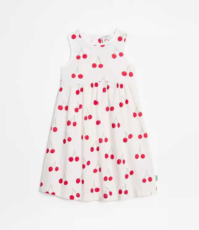 LOFT x Mon Coeur Recycled Cotton Cherry Tank Dress | LOFT