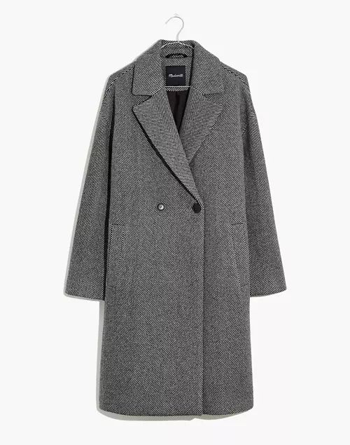 Averdon Coat in Herringbone Insuluxe Fabric | Madewell