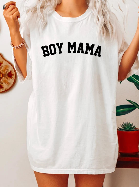 Boy Mama Shirt Comfort Color Boy Mom Shirt Boy Mama T-shirt | Etsy | Etsy (US)