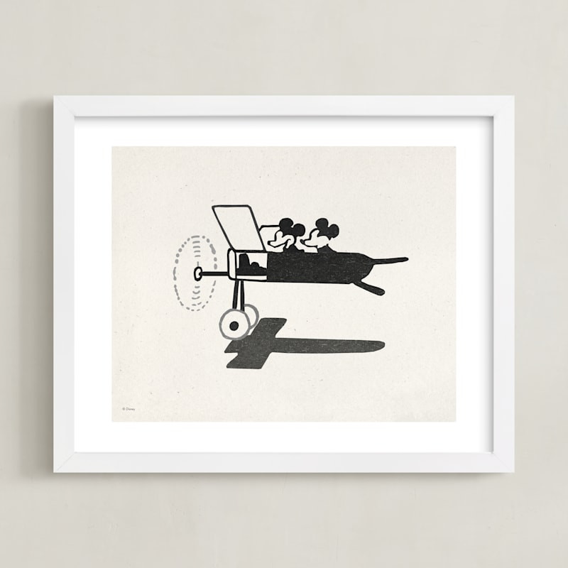 Disney's Mickey and Minnie on the plane | Minted