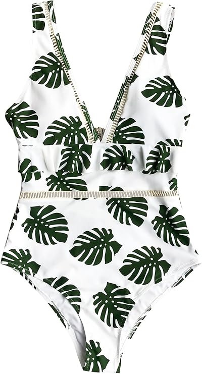 CUPSHE Women's in The Forest One-Piece Swimsuit Beach Swimwear Bathing Suit | Amazon (US)
