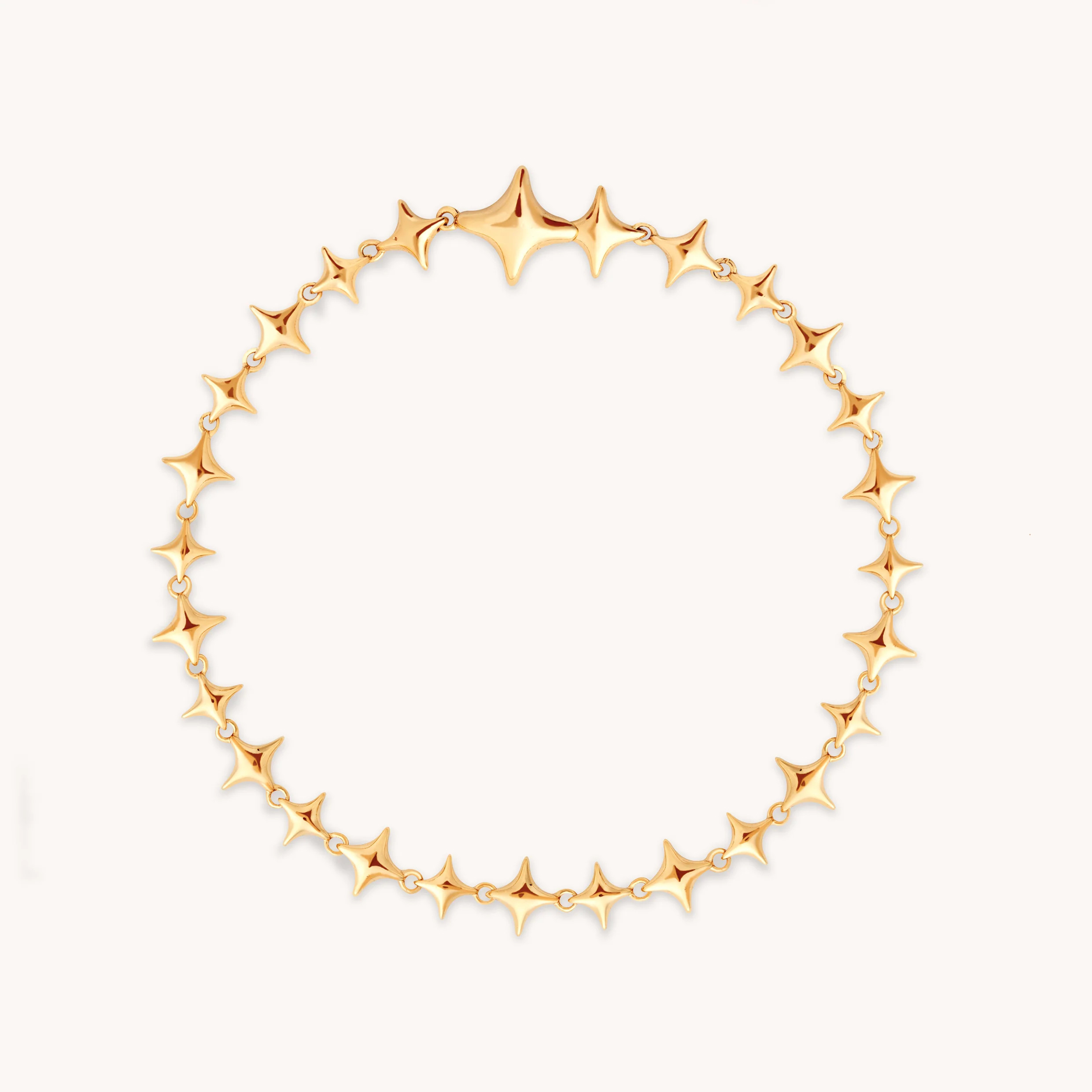 Cosmic Star Chain Bracelet in Gold | Astrid & Miyu UK