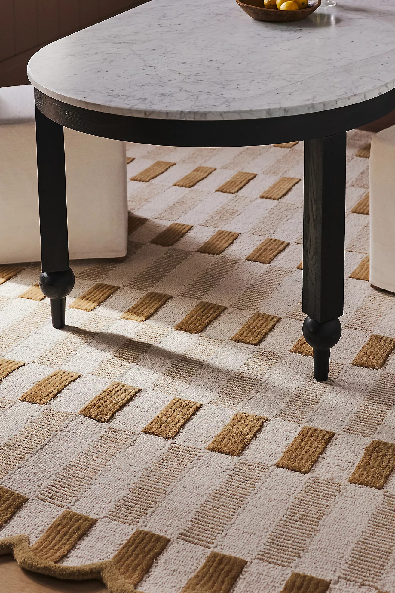 Matilda Goad & Co. Wool Tufted Scalloped Rug | Anthropologie (US)