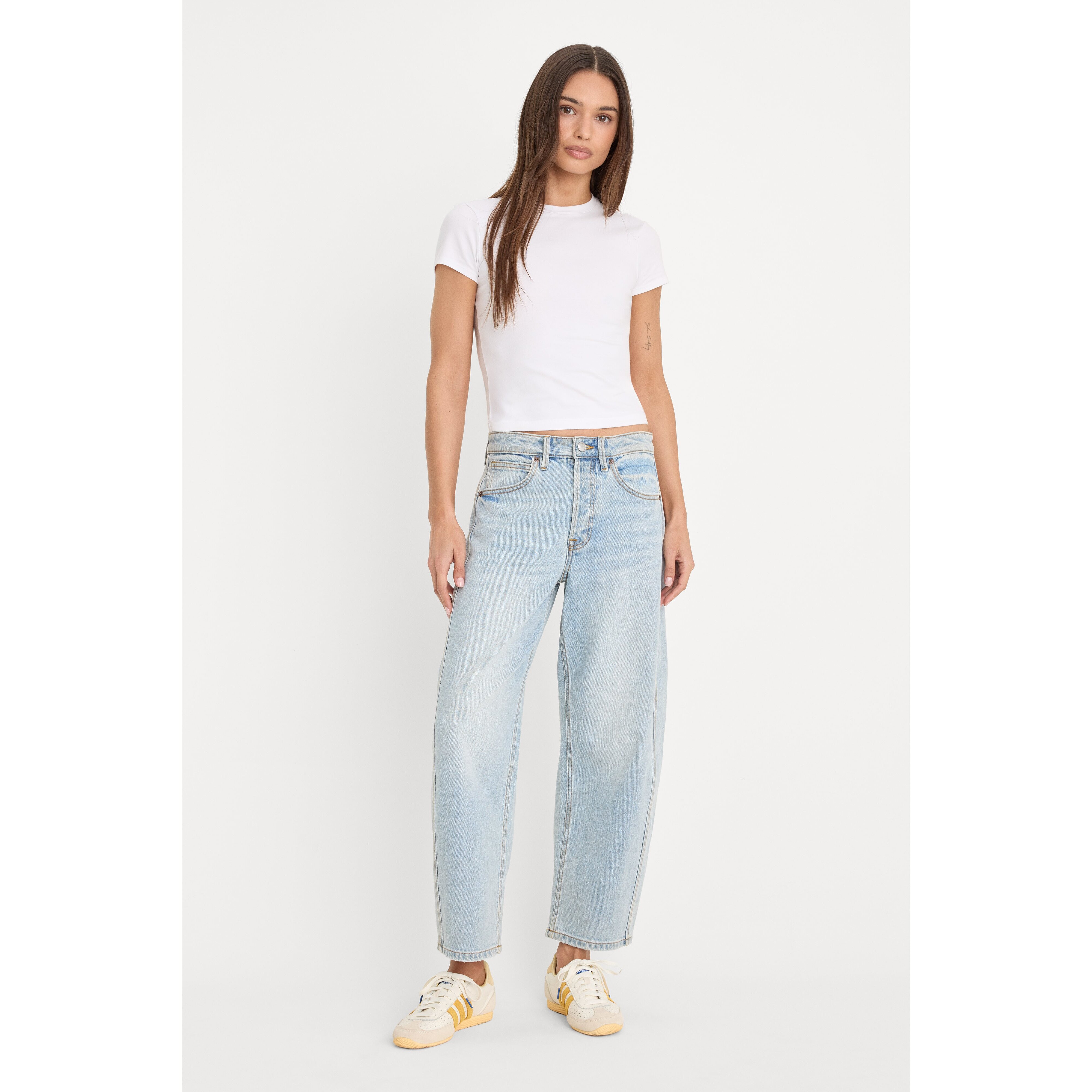 Women's Vintage Barrel Ankle Jeans | Indigo, Size 12 | Good American by Khlo� Kardashian | Good American