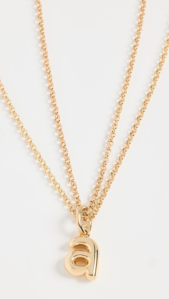 The Puffy Initial Necklace | Shopbop