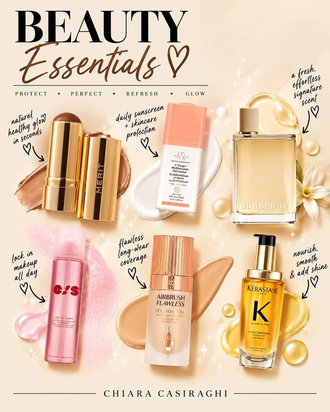 Discover my favorite beauty essentials! Perfect for everyday glow and protection. #ChiaraCasiraghi
 

 #LTKActive #LTKSaleAlert #LTKBeauty