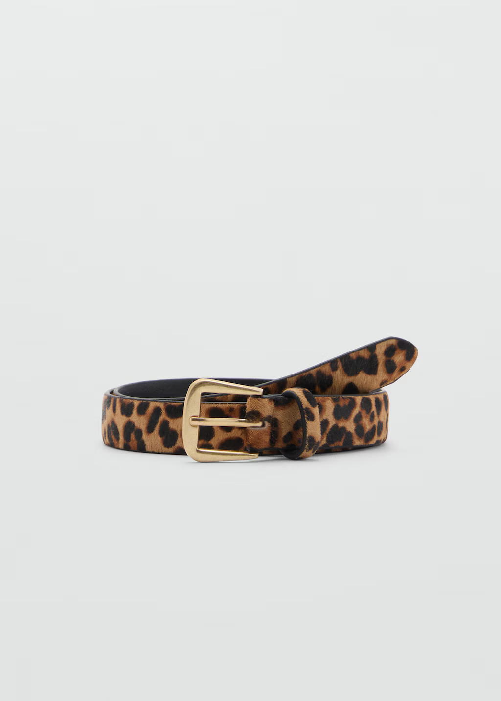 Leopard leather belt - Women | MANGO United Kingdom | MANGO (UK)