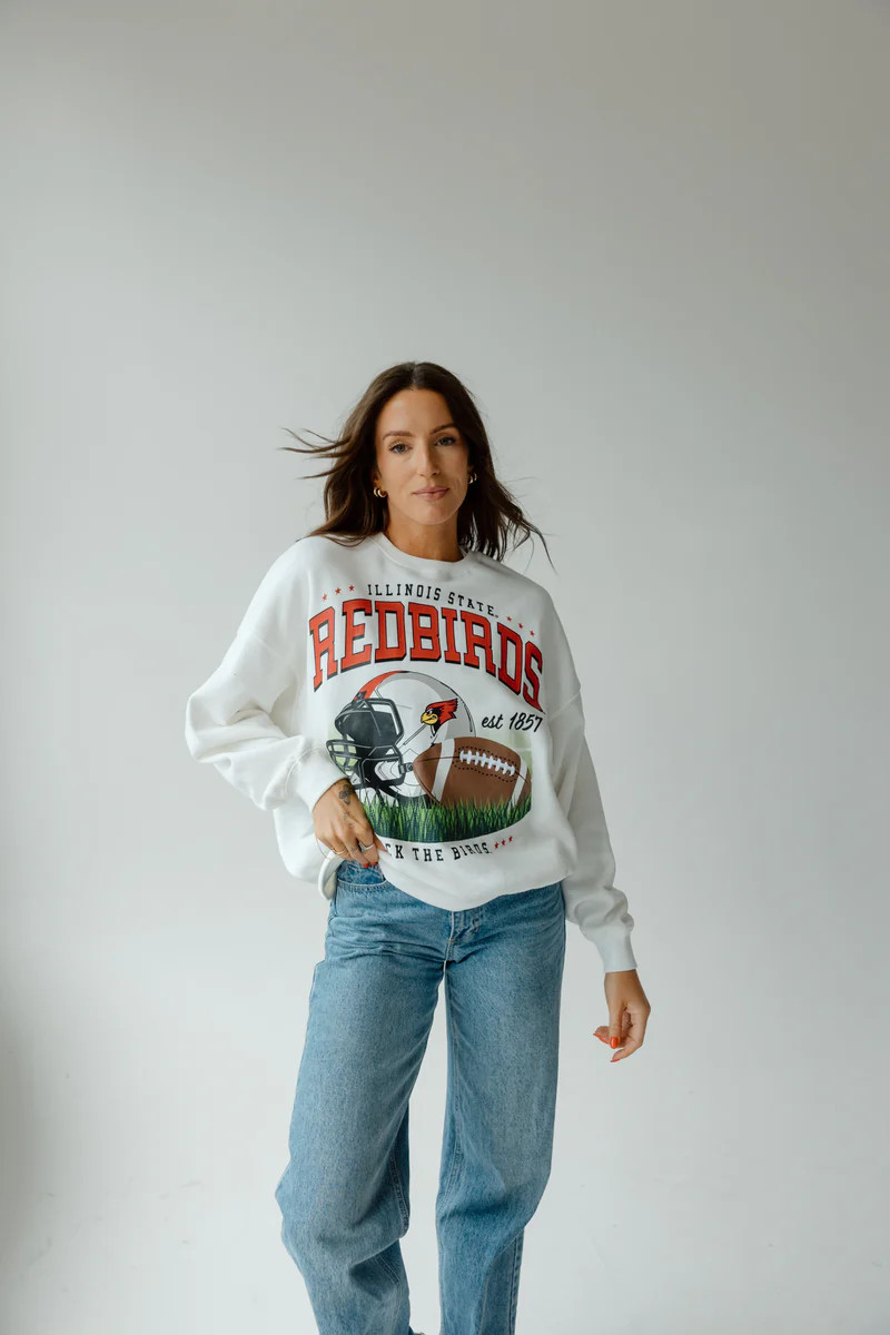 Illinois State Malone Multimedia OS Fleece Crew | Gameday Social