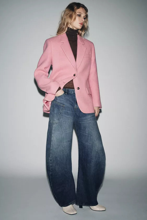 ZW COLLECTION RELAXED LOW-RISE JEANS | Zara US