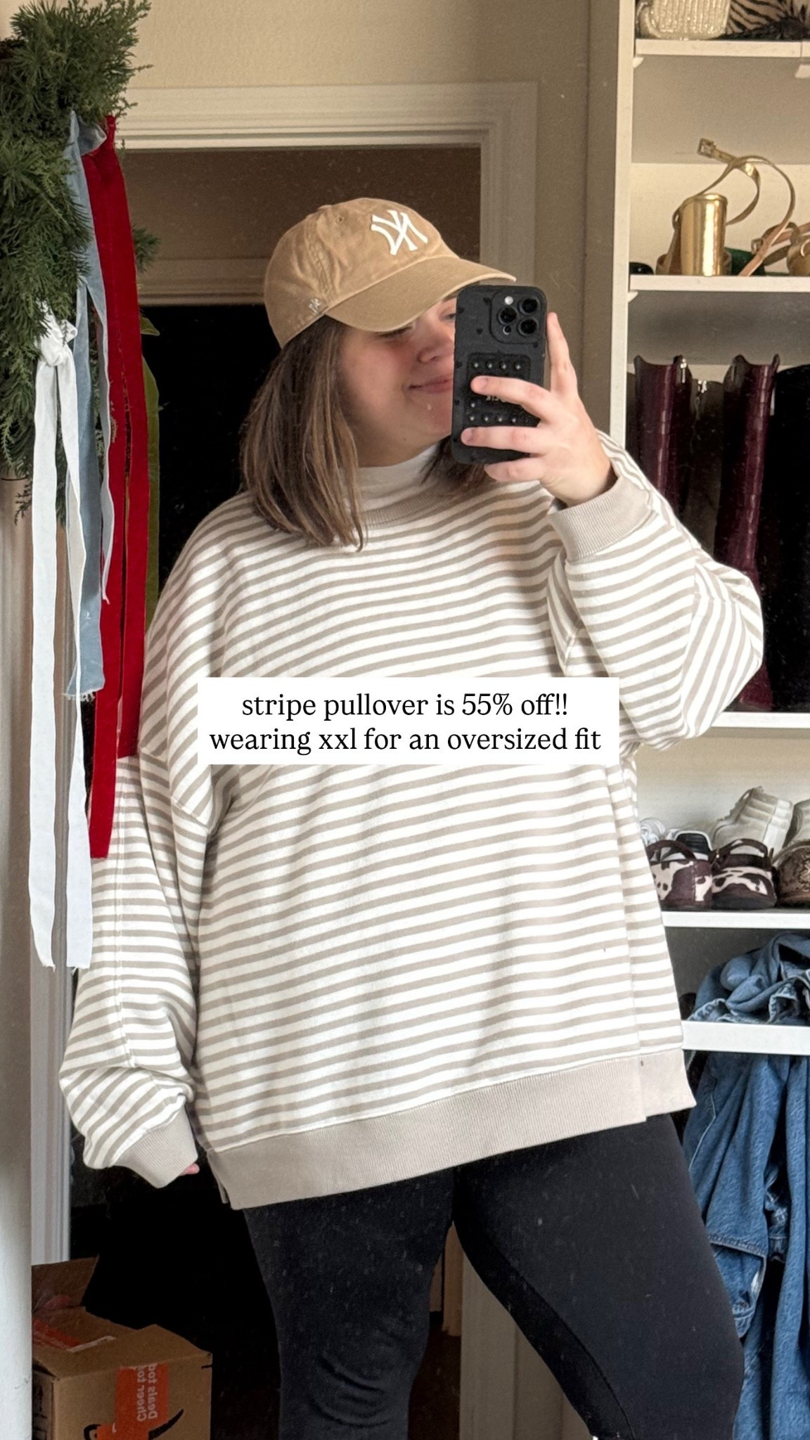 Aerie striped pull over on major sale wearing XXL for oversize fit

#LTKSaleAlert #LTKPlusSize