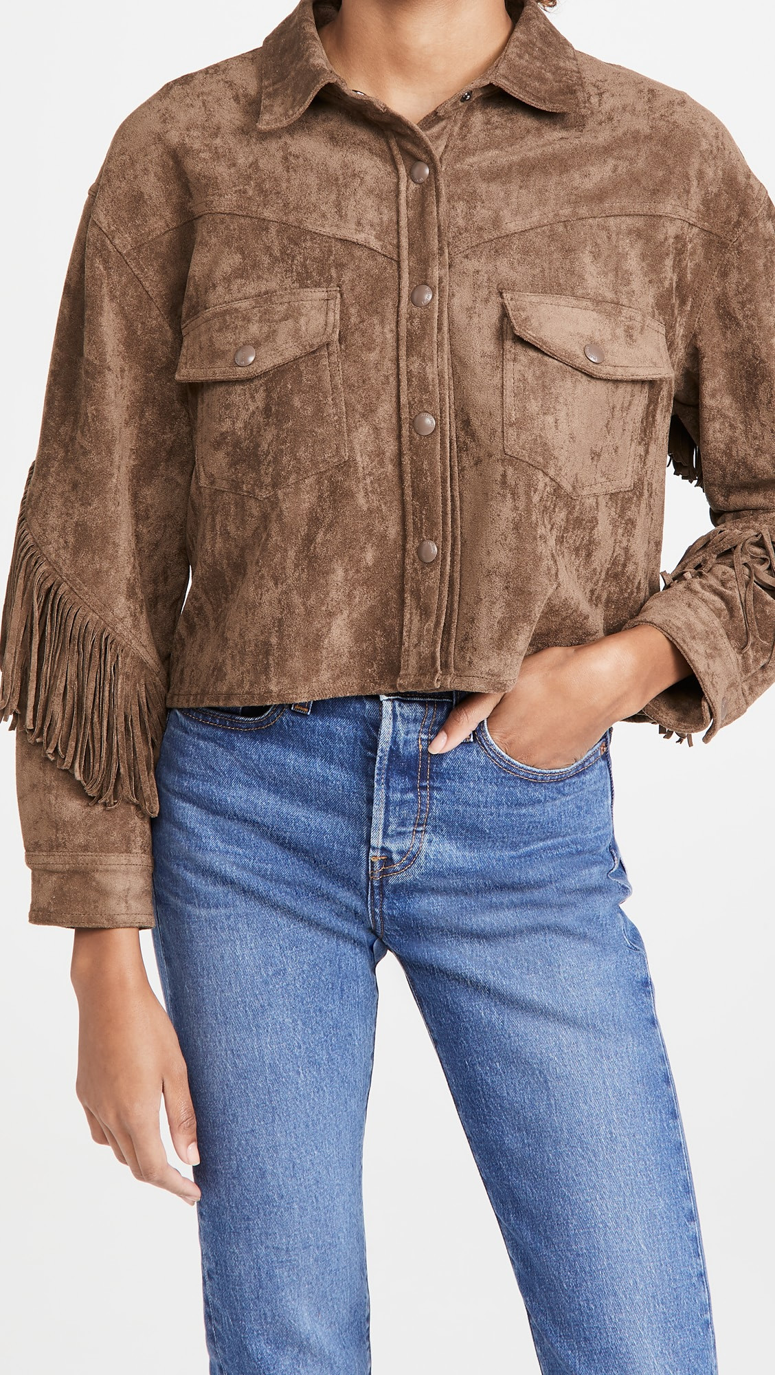 Hot Cocoa Faux Suede Fringe Jacket | Shopbop
