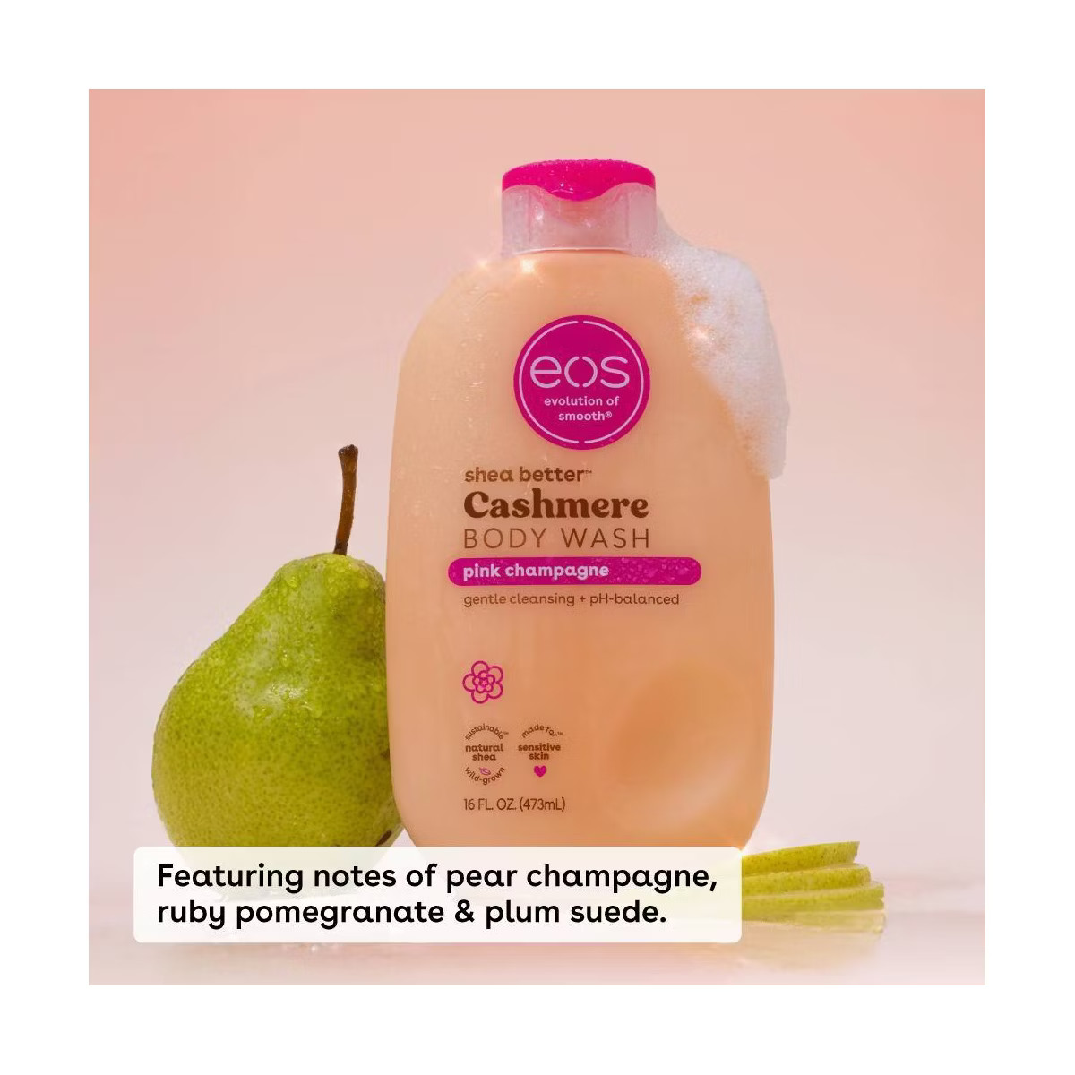 eos Shea Better Cashmere Body Wash - Pink Champagne - 16 fl oz | Target