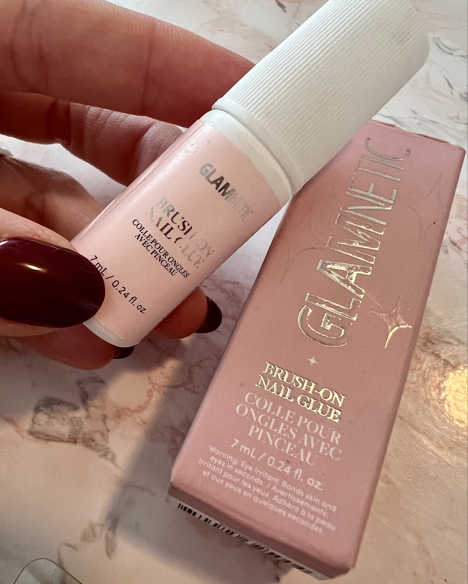 💅 If you wear press-on nails constantly like I do, you must have this available at all times to reattach nails that have fallen off!! Couldn’t live without this stuff. 