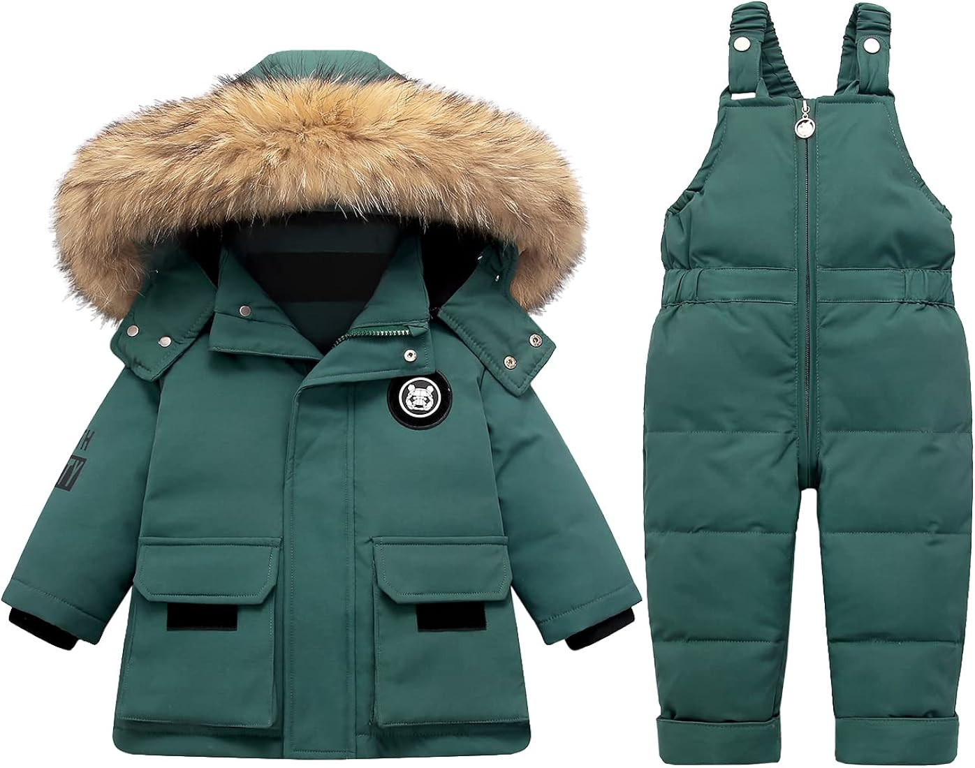 Boy Snow Pant And Jacket Toddler Girl Snowsuit Winter Clothes Snow Bib Kid Coat | Amazon (US)