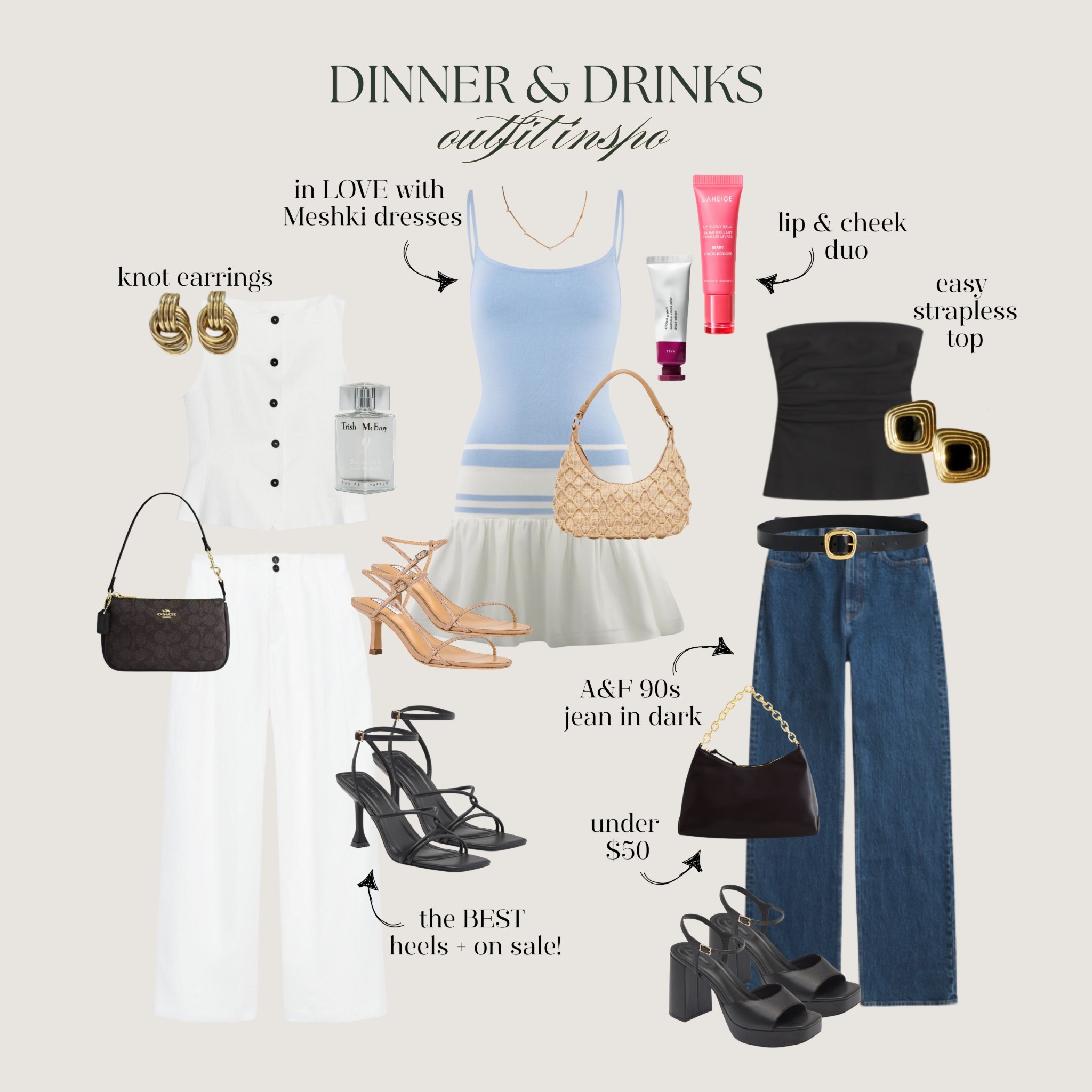 dinner & drinks outfit inspo for your next night out | jacqmaria jewelry code viv15 
