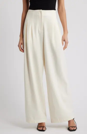 Mischa Clean Waist Pleated Wide Leg Pants | Nordstrom