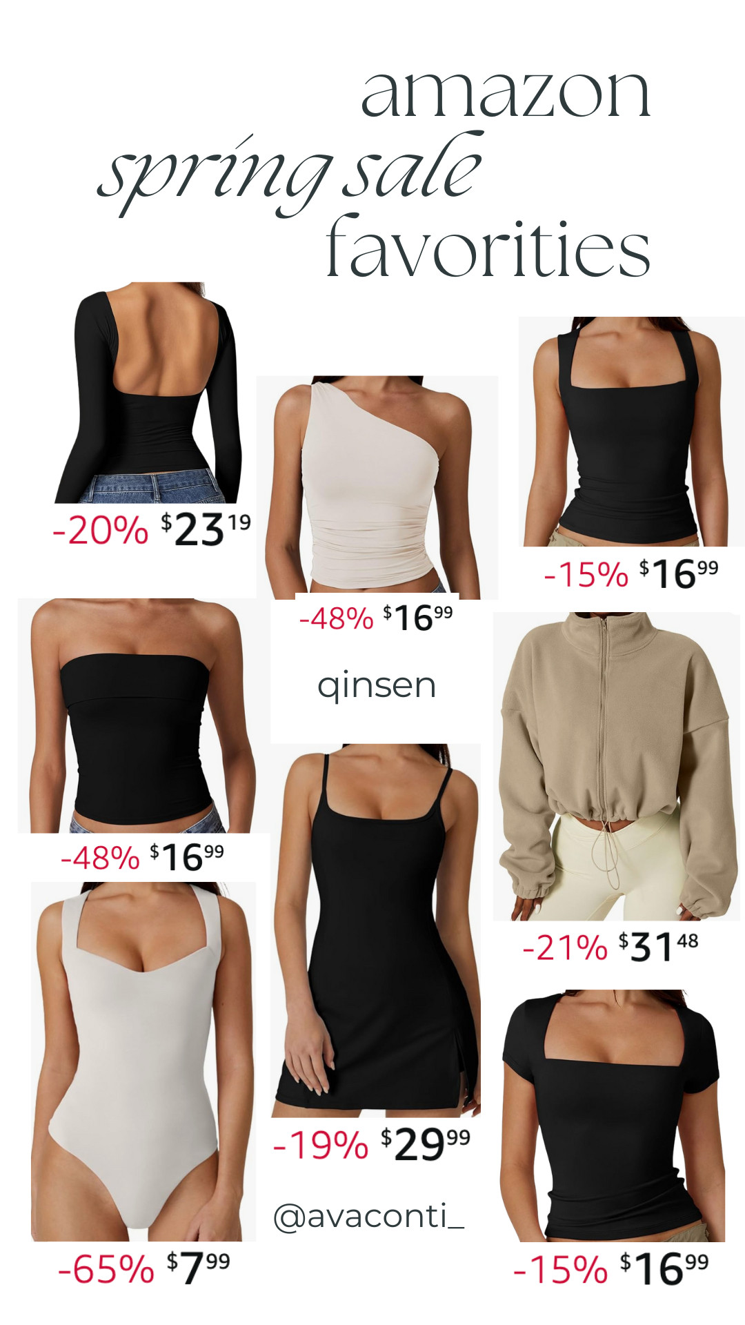 Amazon Spring Sale (Qinsen) 

 

#LTKSaleAlert #LTKFindsUnder50 #LTKFindsUnder100