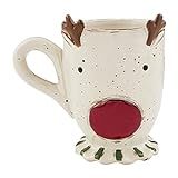 Mud Pie, Reindeer Farm, Farmhouse Christmas Pedestal Mug, 16 oz, 1 Count (Pack of 1) | Amazon (US)