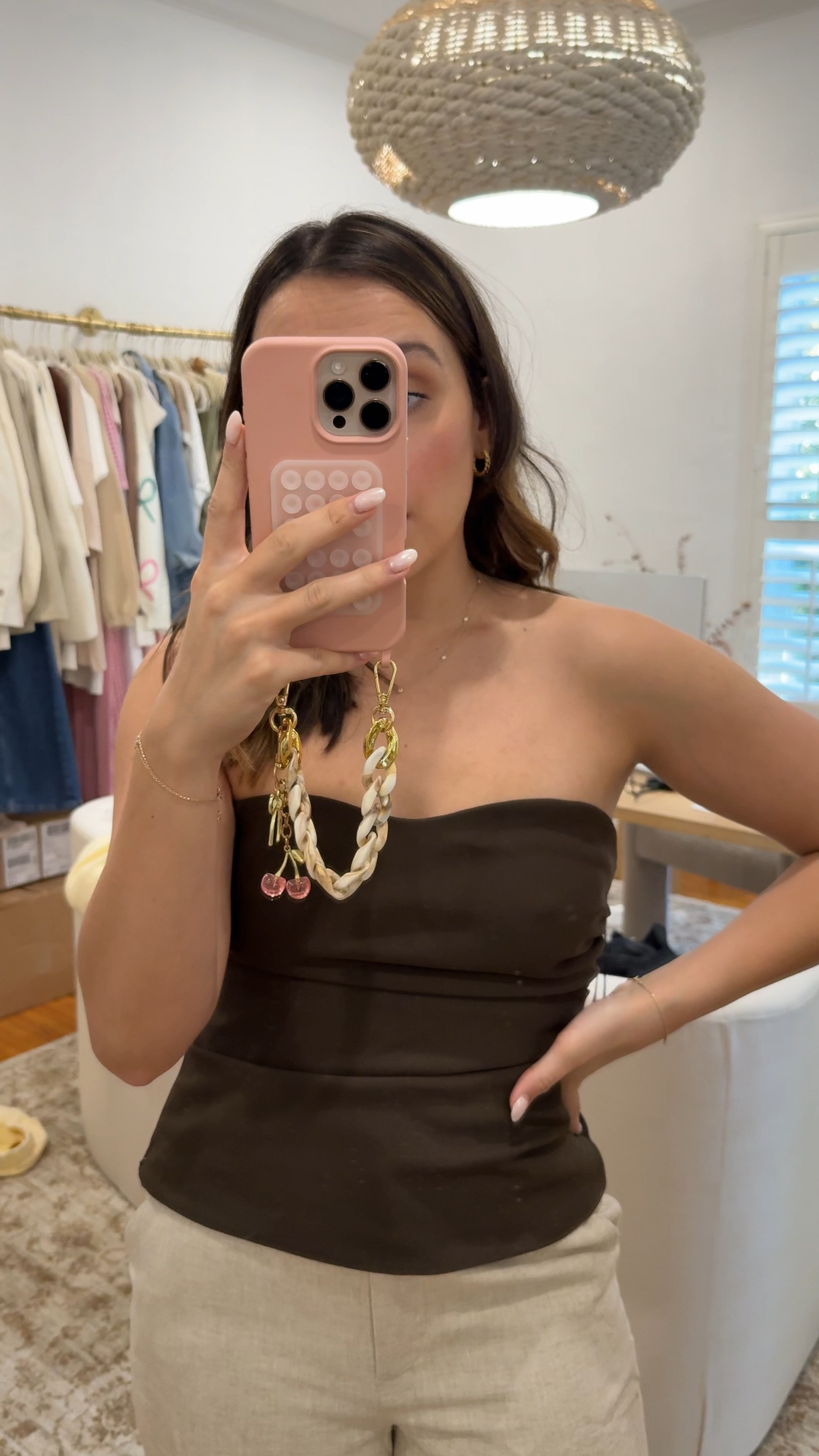 size 28 in pants and medium top! 

 #LTKFindsUnder100