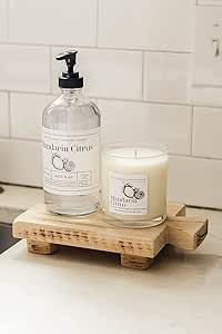 Soap Stand, Raw Wood Riser, Kitchen Tray, Sink Decor, Plant Holder, Made In USA | Amazon (US)