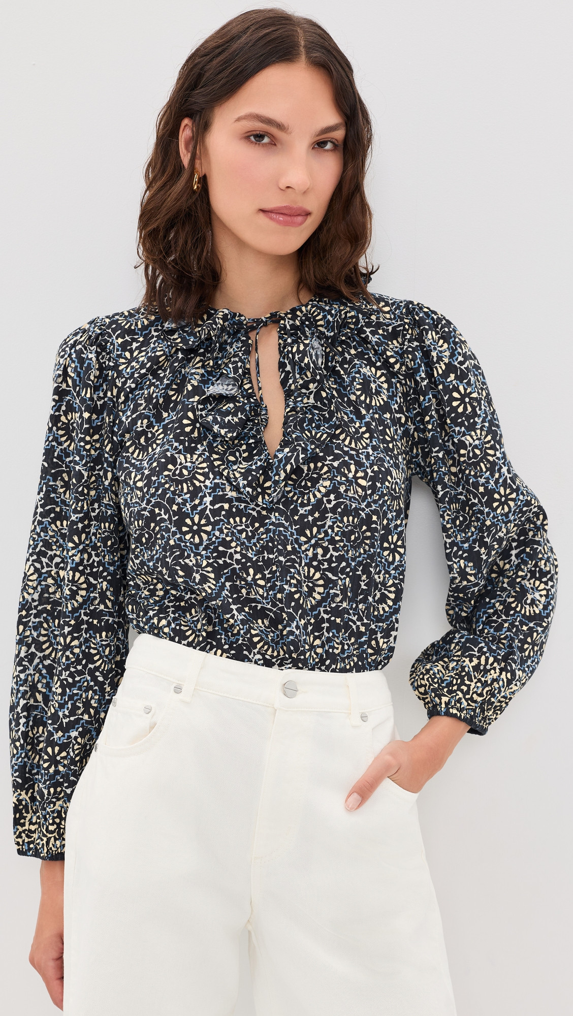 Ulla Johnson Siena Cotton Top Midnight Bloom 2 | Shopbop