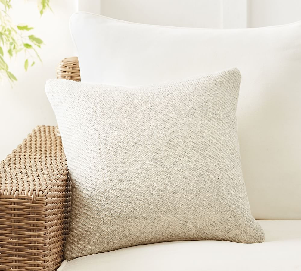 Eldoris Textured Indoor/Outdoor Pillow | Pottery Barn (US)
