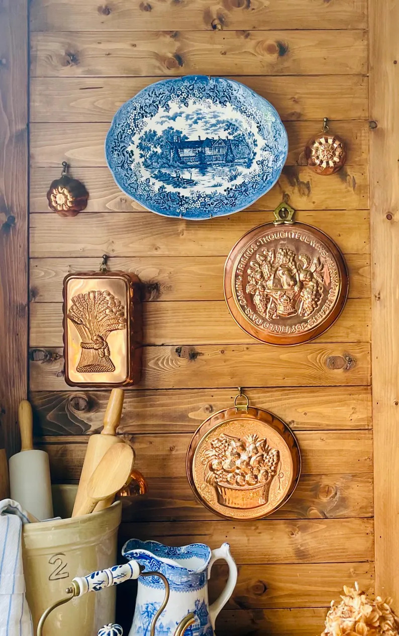 Vintage Rustic Copper Jelly Molds – Cottagecore Edition | Old Rustic Kitchen Charm - Etsy | Etsy (US)
