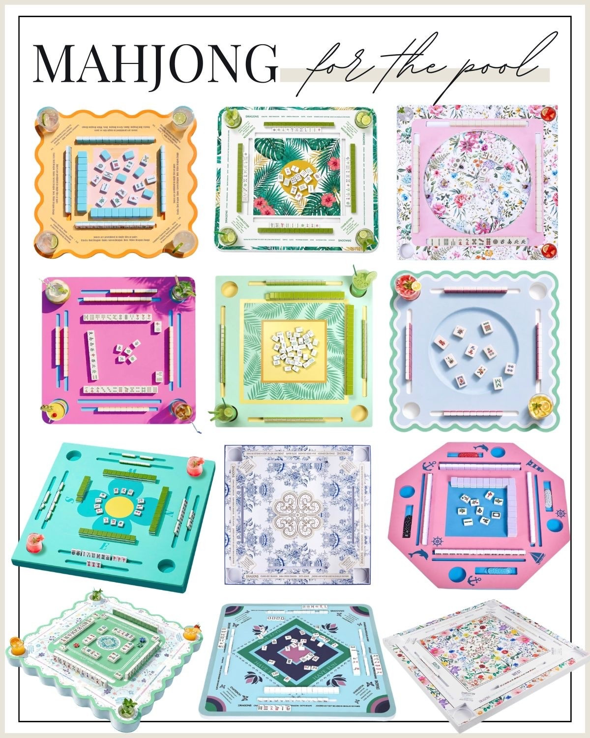 Amazon Mahjong floating tables - mahjong pool floats - floating mahjong tables - mahjong gifts for mom - mahjong gift guide - pool mahjong floats - pool games - summer pool party must haves - Amazon mahjong finds - Amazon deals

#LTKSwim #LTKHome #LTKTravel
