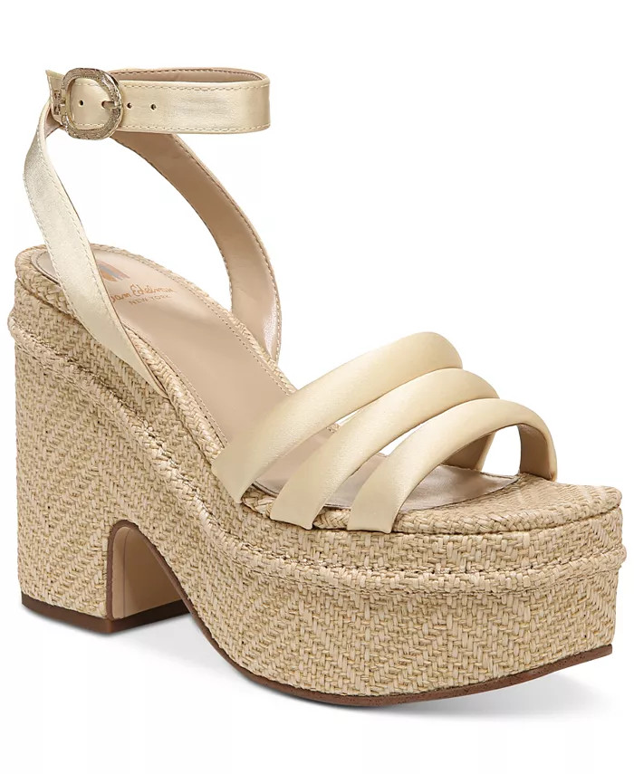 Tibby Raffia Platform Wedge Sandals | Macys (US)