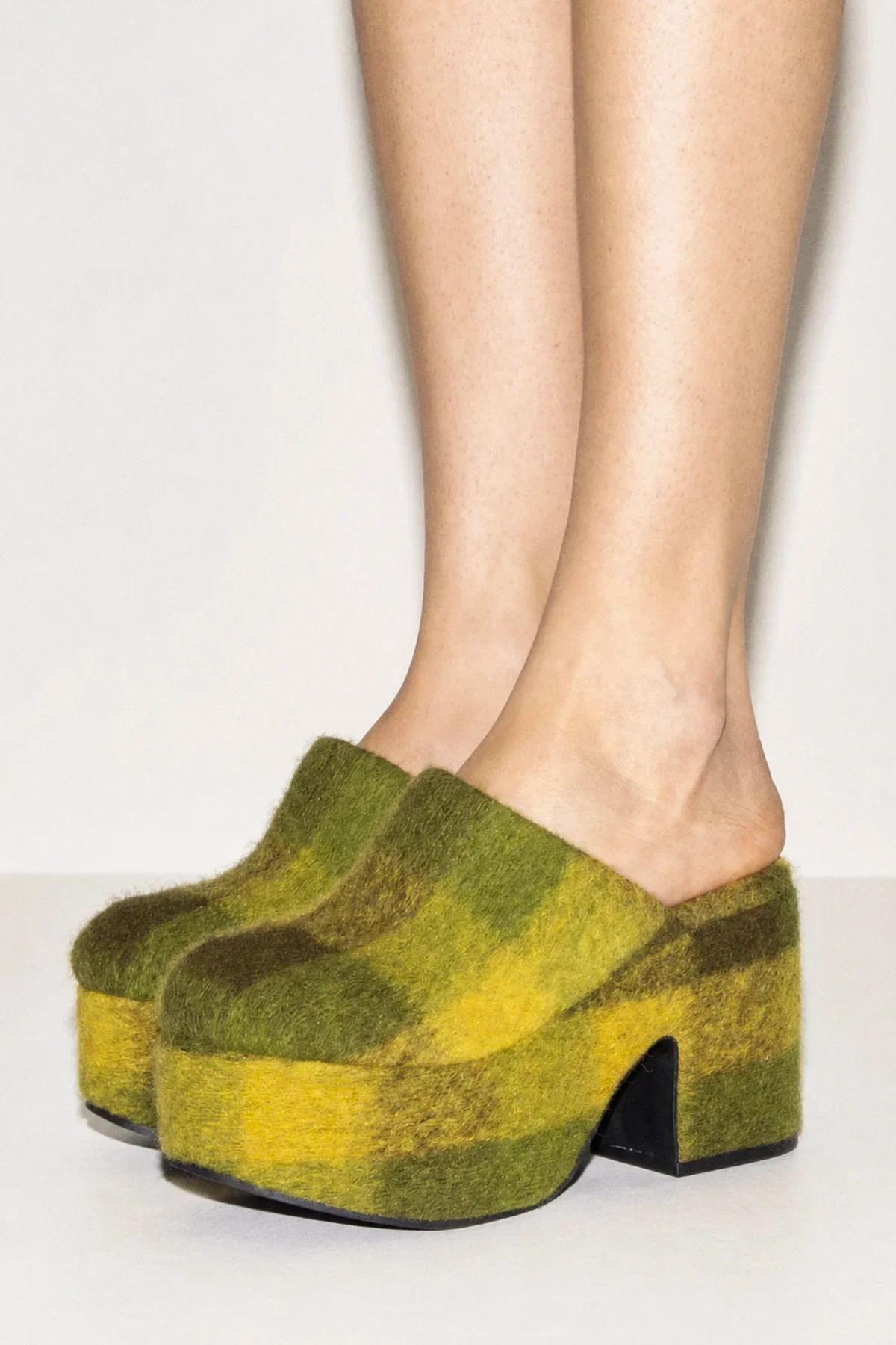 Miso Platform Clog Cactus Printed Felt | Larroude