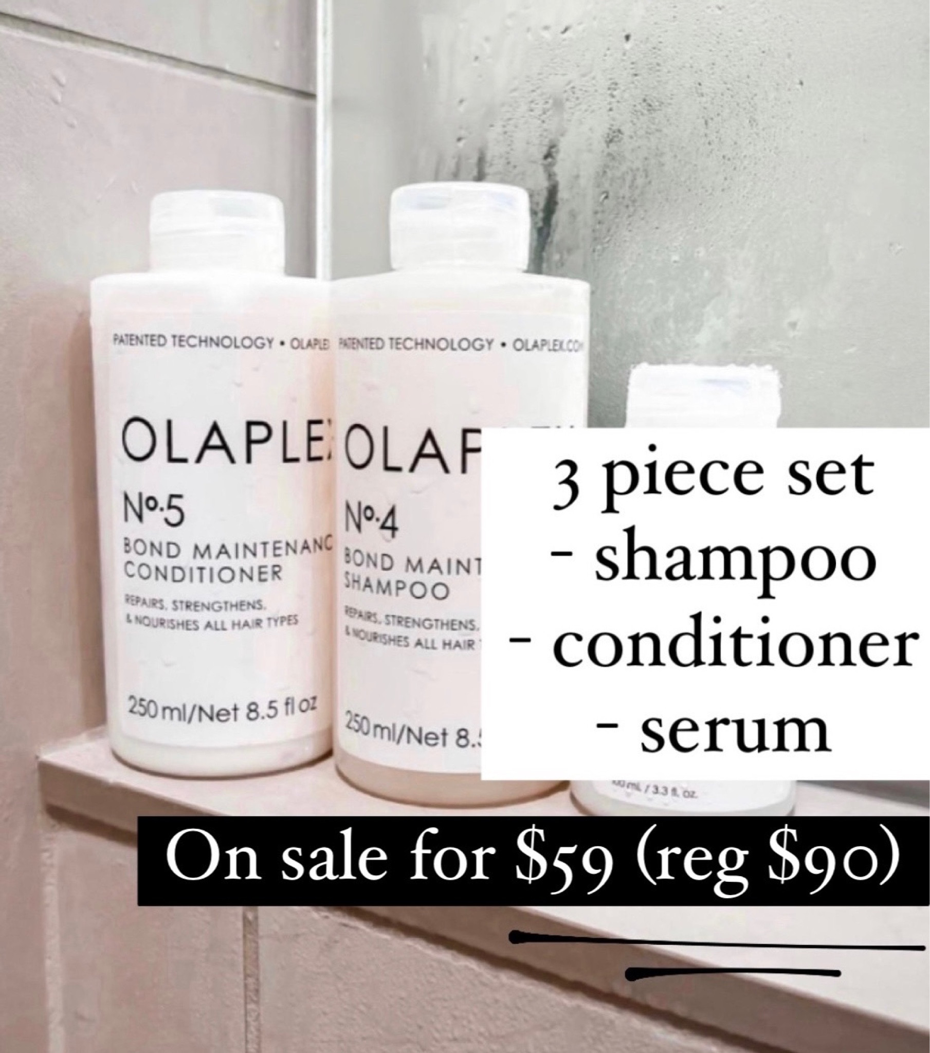 Beauty SALE
Olaplex Bond Maintenance Cleanse & Protect 3pc Kit for $59
