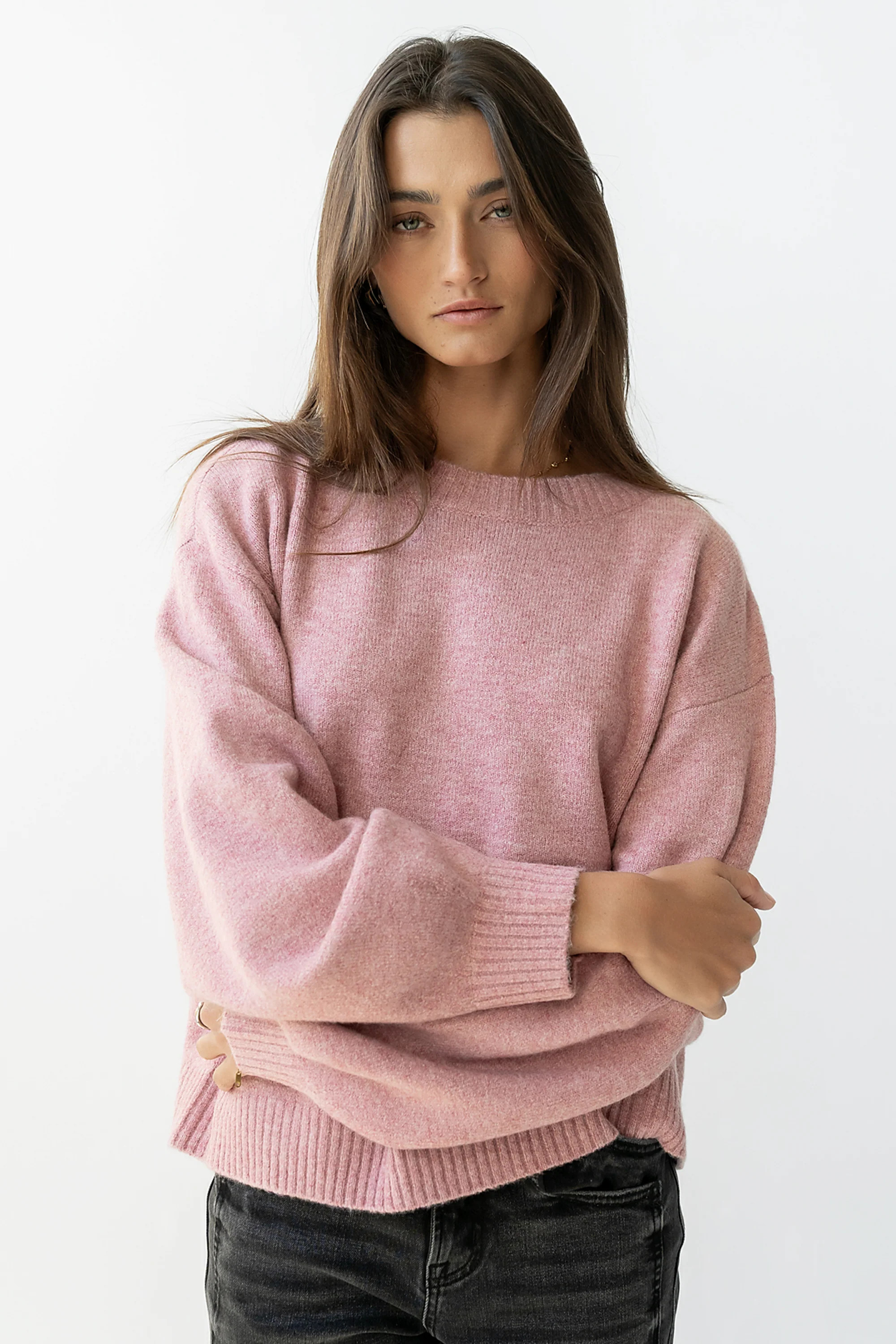 Josey Oversized Sweater in Pink | Böhme US
