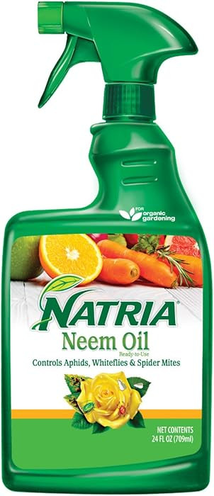 Natria Neem Oil Spray for Plants Pest Organic Disease Control, 24-Ounce, Ready-to-Use, 1.5 Pounds | Amazon (US)