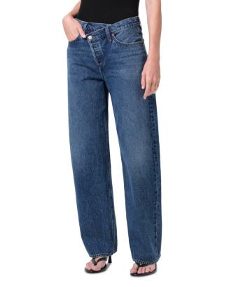 Arc High Rise Straight Crisscross Jeans in Form | Bloomingdale's (US)