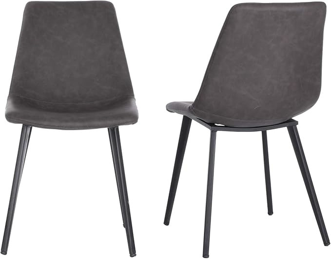 MorNon Modern Dining Chair Faux Leather Chair, Dining Chair Mid-Century Side Chair with Soft Upho... | Amazon (US)