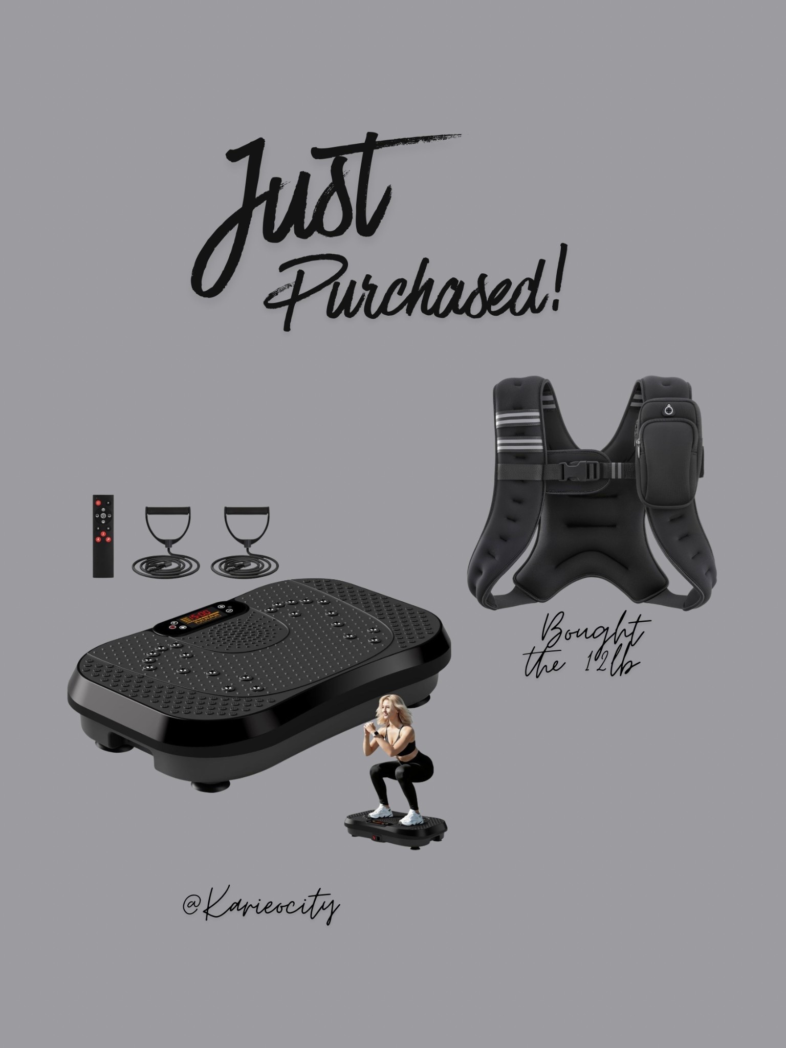 Just Purchased  🖤✔️

Working out// Fitness// Vibration plate // Amazon Finds 

#LTKover40 #LTKActive #LTKfindsunder100