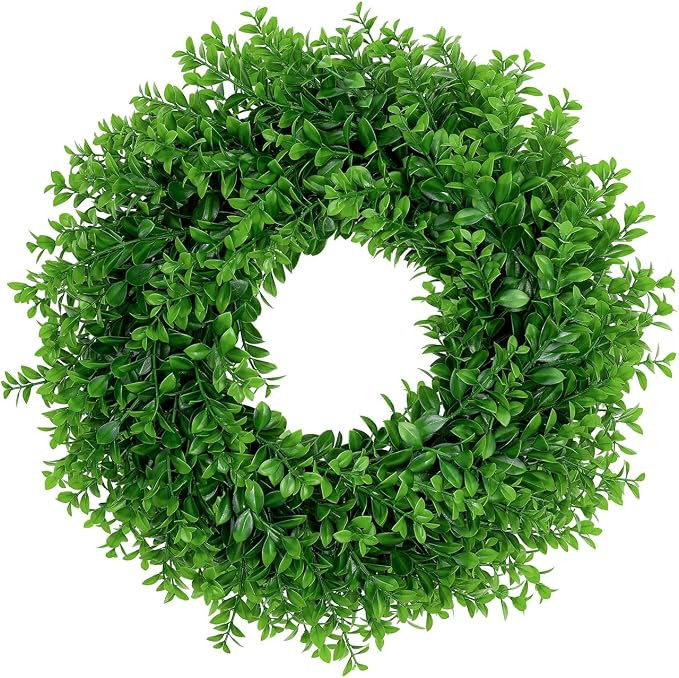 U'Artlines 23.6" Front Door Wreaths Artificial Spring Summer Greenery Hanging Garland for Home We... | Amazon (US)